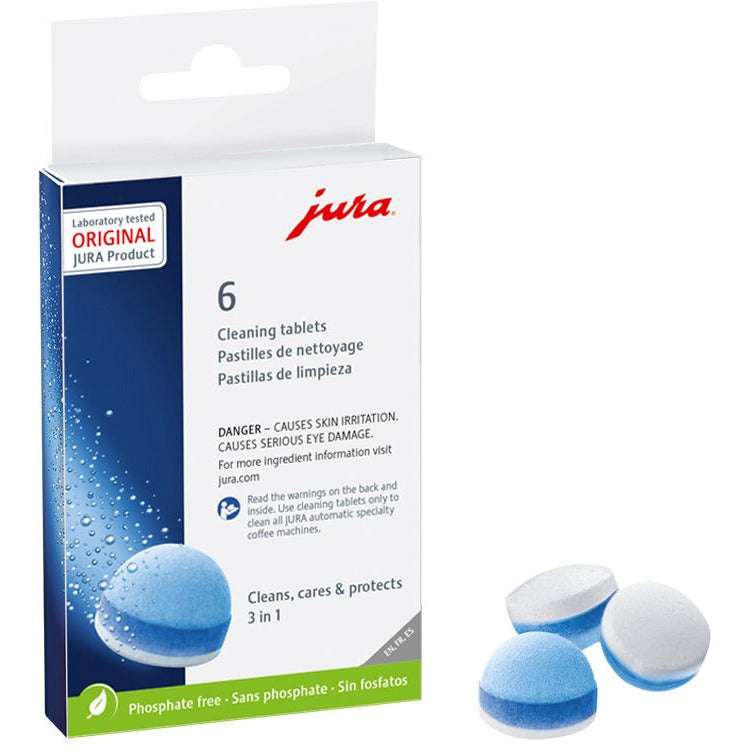 Jura 3-Phase Cleaning Tablets, 6 Pack (6931950469162)