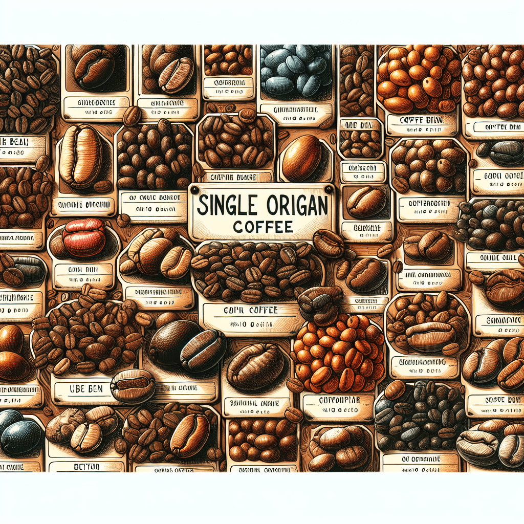 Single Origin Coffee Menu