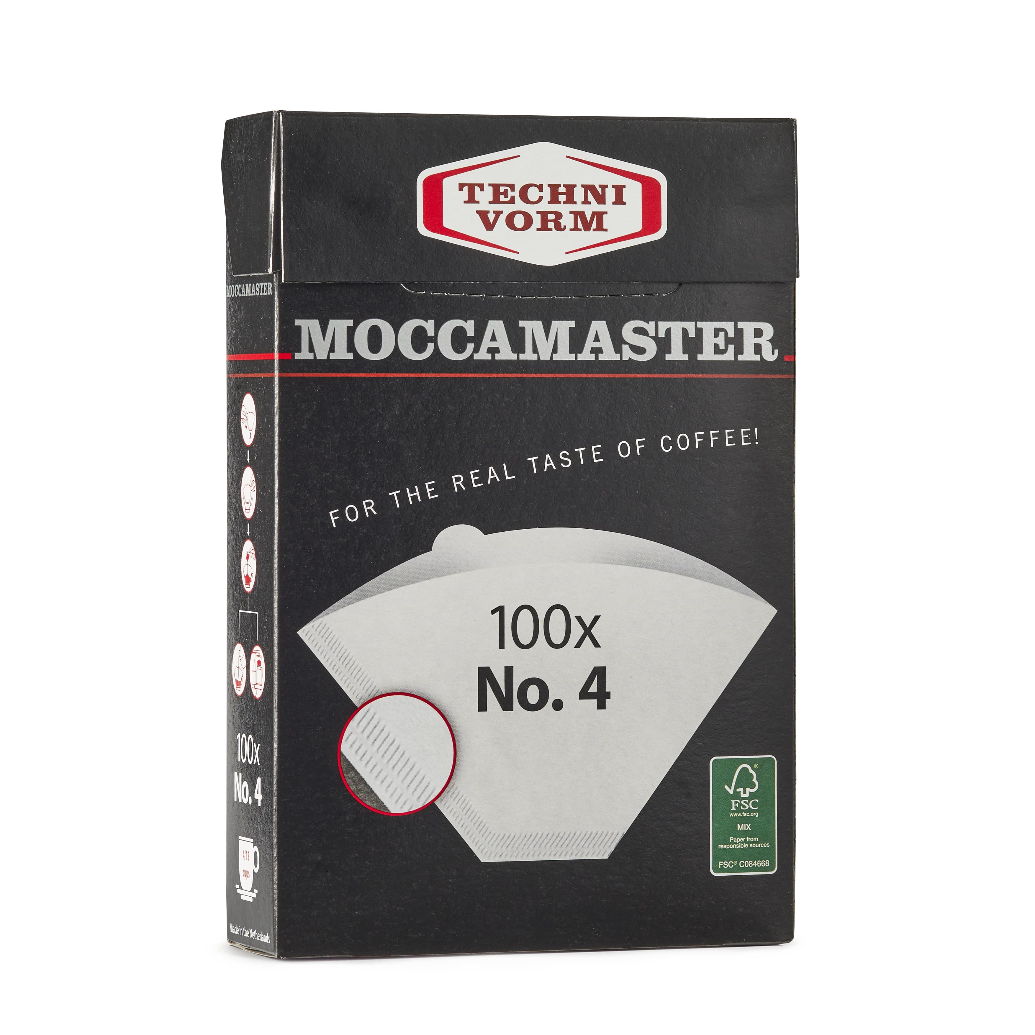Moccamaster #4 White Paper Coffee Filters