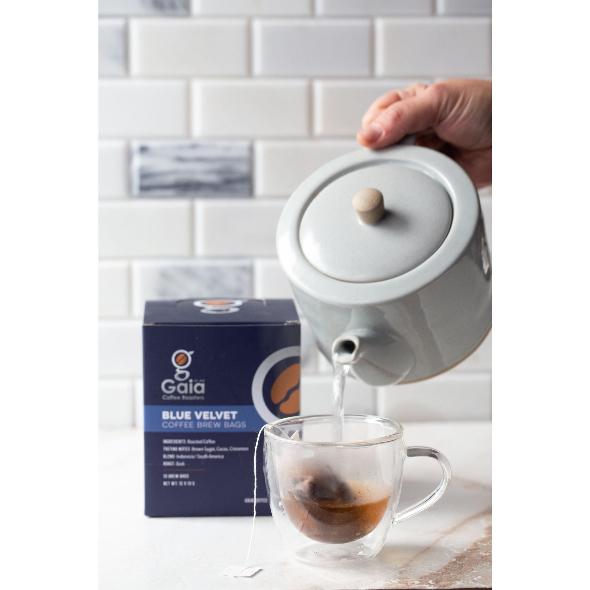 Brew Bags Blue Velvet Gaia Coffee Roasters