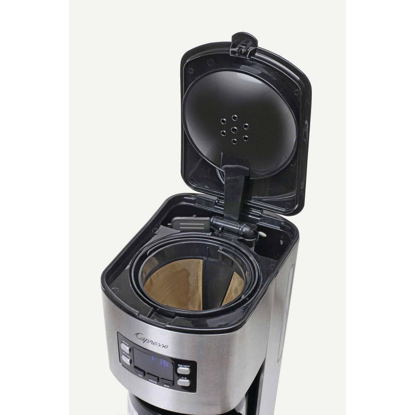 Capresso SG300 12-Cup Stainless Steel Coffee Maker (1439998443562)